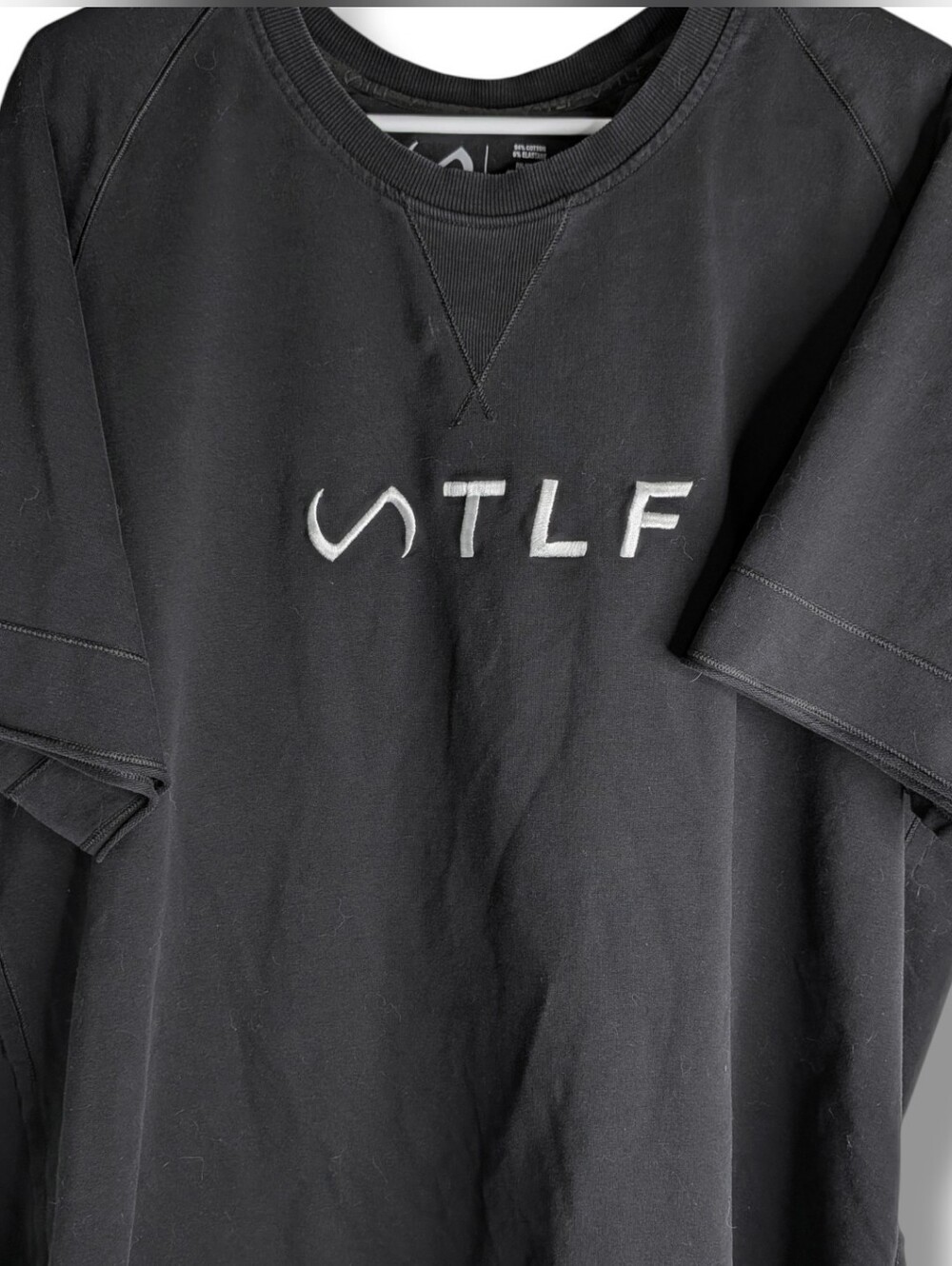 TLF Oversized XXL Tee Shirt‎ EUC Black Comfy Activewear Slouchy Lifting Shirt
